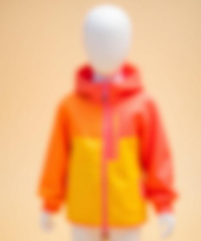 Children's sustainable windbreaker jacket in bright colors