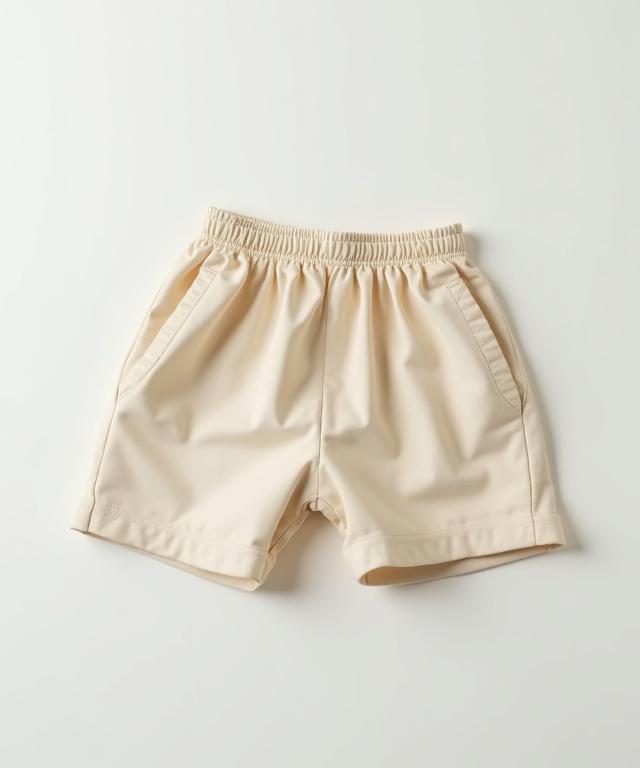 Children's sustainable play shorts with comfortable design